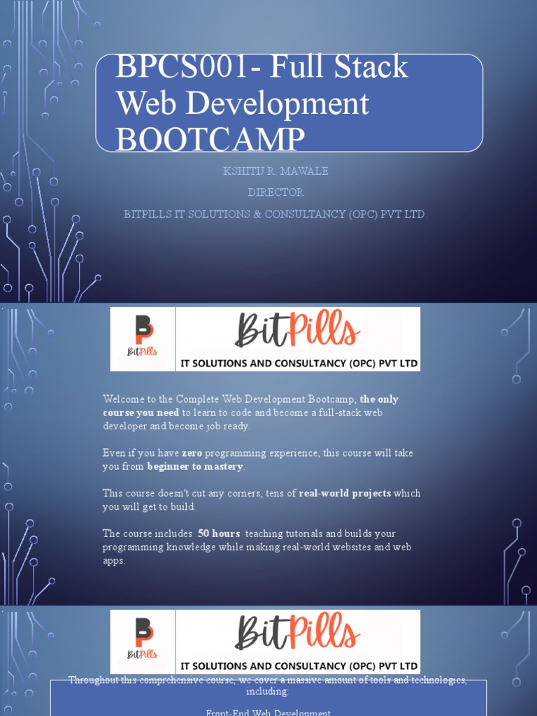 Full Stack Web Dev Bootcamp | PDF | Document Object Model | World Wide Web