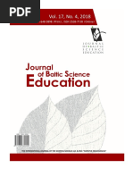 Journal of Baltic Science Education, Vol. 17, No. 4, 2018