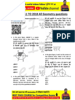 Geometry questions of SSC CGL Mains papers from 2011 to 2018