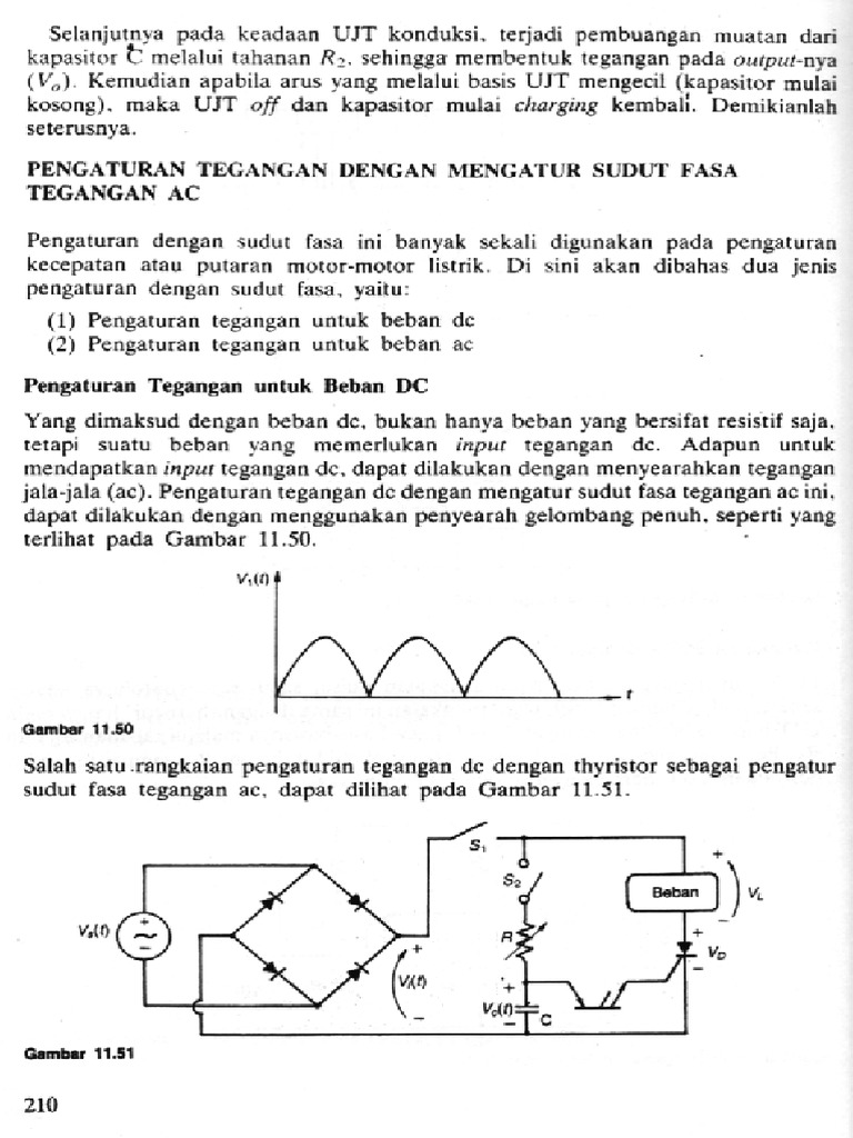Pengaturan Tegangan Dengan Mengatur Sudut Fasa Tegangan AC | PDF