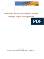 PDA PFEQ Francais Langue Enseignement Primaire 2011