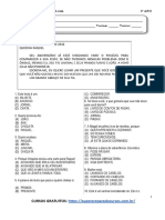 Desafio matemático sobre carta e animais