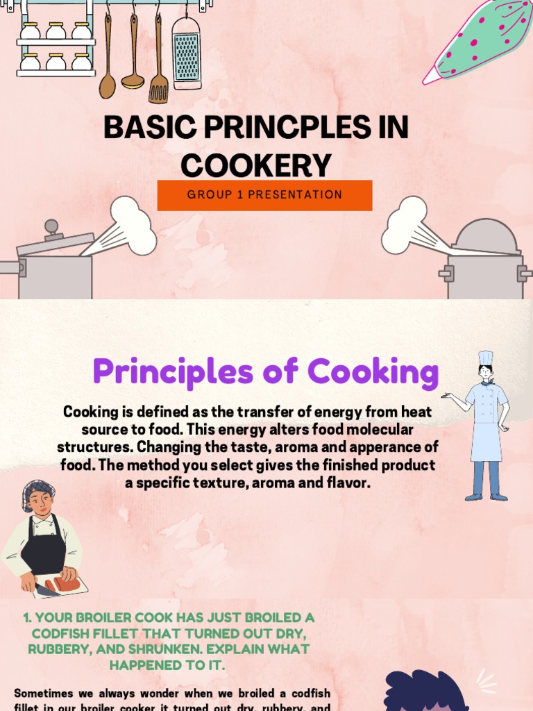 Basic Principles of Cooking Explained | PDF | Grilling | Cooking