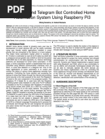 Webpage and Telegram Bot Controlled Home Automation System Using Raspberry Pi3