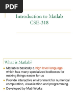 Introduction To Matlab