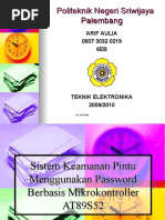 Download Sistem Keamanan Pintu Menggunakan Password Berbasis Mikrokontroller AT89S52 by Arif Aulia SN53441934 doc pdf