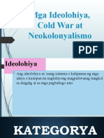 8-Mga Ideolohiya, Cold War at Neokolonyalismo