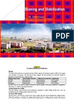 Transistor Biasing and Stabilization: Mr. Aniket Kumar