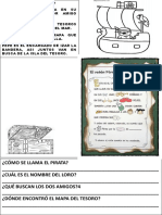 El pirata Lolo y Pepe el loro buscan tesoros