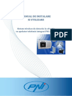 Manual de Utilizare Sistem de Alarma Wireless Pni 2700a 1028483 M