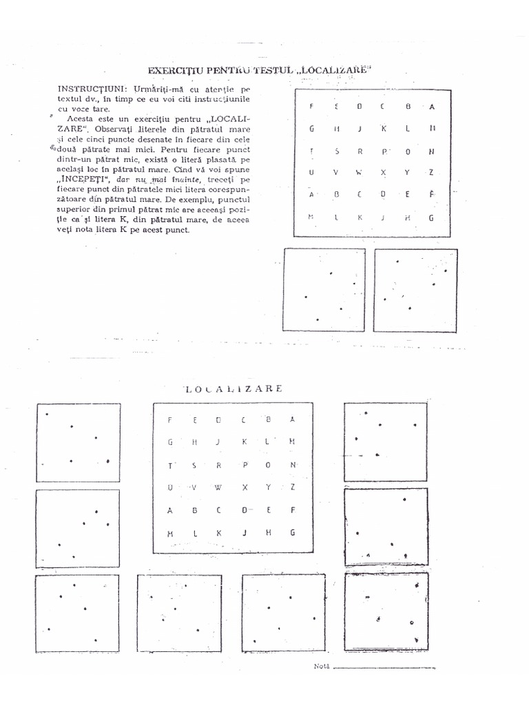 Test de Atenție Psihologica | PDF