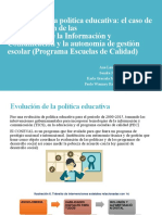 Evolución de La Política Educativa