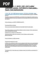 The Ultimate C - C - S4CSC - 2105 - SAP Certified Application Associate - SAP S4HANA Cloud (Public) - Supply Chain Implementation