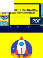 Campus Journalism: Basic News Reporting