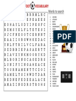 WORD SEARCH Football Vocabulary