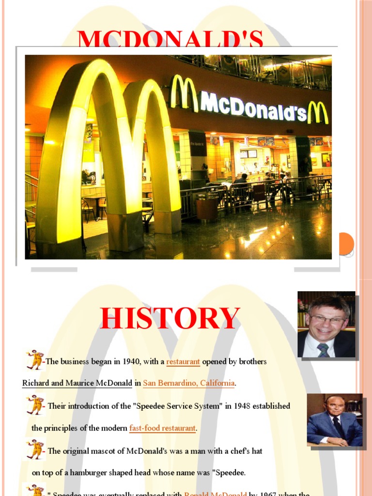 MC Donald's | PDF | Mc Donald's | Fast Food Restaurants