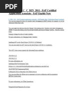 The Ultimate C - C - SEN - 2011 - SAP Certified Application Associate - SAP Enable Now