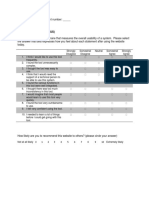 System Usability Scale