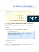 Math-Differential Equations Solution Guide