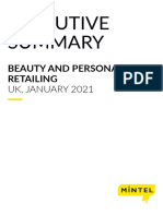 Beauty and Personal Care Retailing - UK - January 2021 - Executive Summary