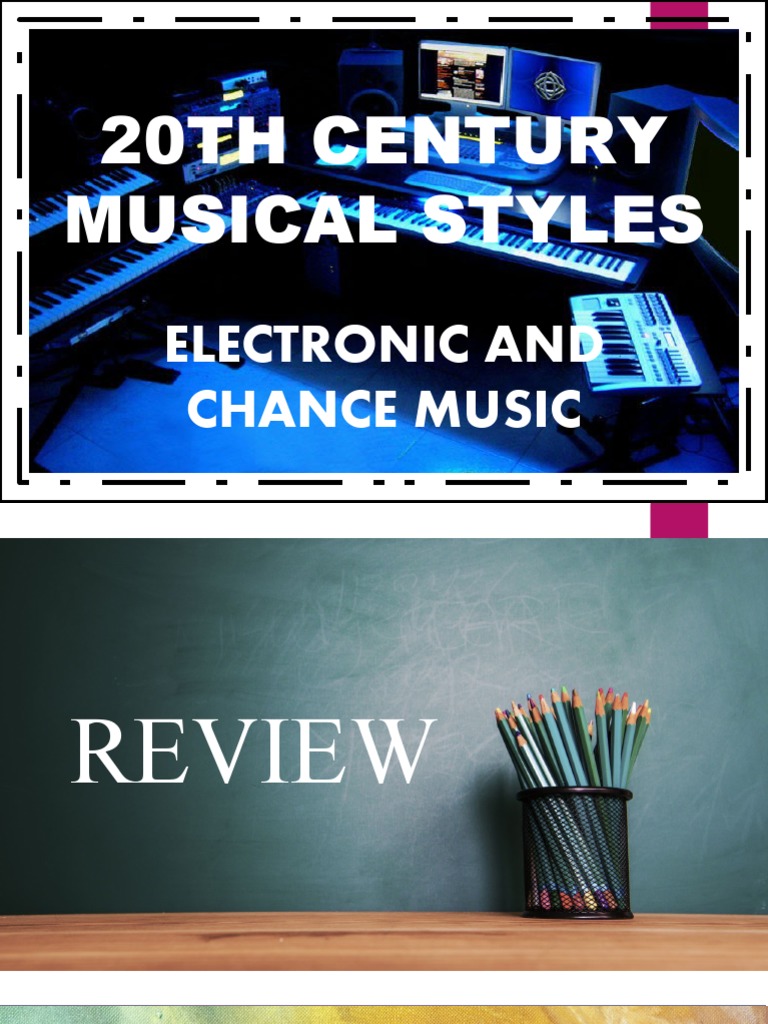 Electronic Music and Chance Music1 PDF Electronic Music Musical