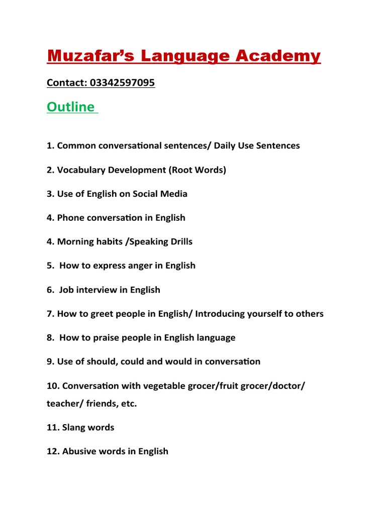training-course-outline-template