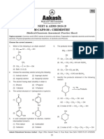 NEET & AIIMS 2018 Chemistry MCQ on Alcohols and Phenols