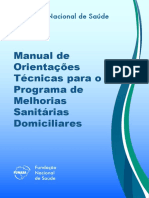 Fundação Nacional de Saúde. Manual de Orientações Técnicas Para o Programa de Melhorias Sanitárias Domiciliares