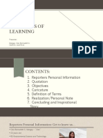 Principles of Learning: Presenter: Mangay, Cleo Bernadeth S. Sadicon, Jojie Rose