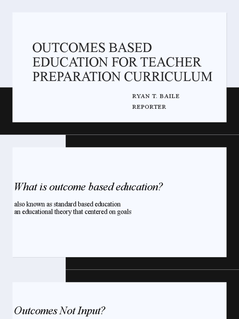 Outcome-Based Education for Teachers | PDF | Educational Assessment ...
