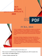 FOREIGN CONTRIBUTION (REGULATION) ACT, 2010-PPT