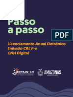 Passo a passo Licenciamento Anual Eletrônico Emissão CRLV-e e CNH Digital