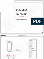 Cummins ISX CM871: Electrical Circuit Diagram