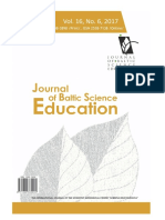 Journal of Baltic Science Education, Vol. 16, No. 6, 2017