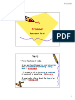 Grammar Grammar Grammar Grammar: Function of To Be' Function of To Be'