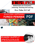 Mathematics For Economics: Enhancing Teaching and Learning: Drs - Ec. Firdaus, M.S (Ed)