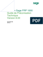 Sage FRP 1000 Preconisations Techniques Et Annexe 800