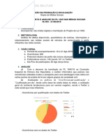 Relatórios Monitoramento Exercito Pl1645 Redes Sociais e Revista Sociedade Militar