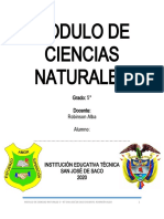 2020 Modulo de Ciencias Naturales Grado 5