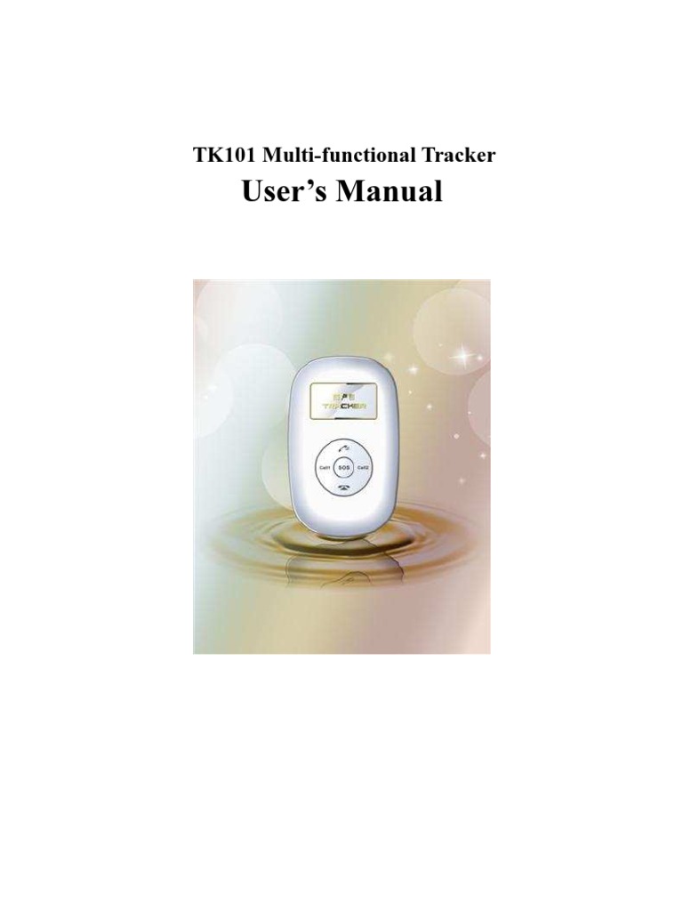 TK101 User Manual Protocol General Packet Radio Service Global