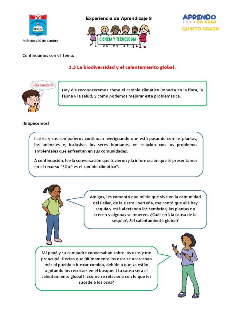 Impacto del Calentamiento Global en la Biodiversidad | PDF | Cambio ...