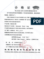 Llave Hidraulica Certificates KHT 5500-22 SN 19040