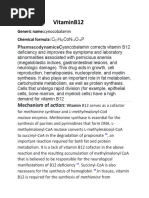 Vitamin B12 Dosage Guidelines | PDF
