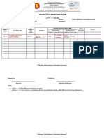 Blank Online Class Monitoring Form 1
