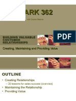 Mark 362 - Week 3 - Building Customer Relationships