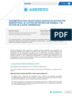 R3E21274 Articulo Parametros para Seleccionar Equipos de Proteccion Respiratoria. El Factor de Proteccion Nominal y El Factor de Ajuste - Asepeyo 2