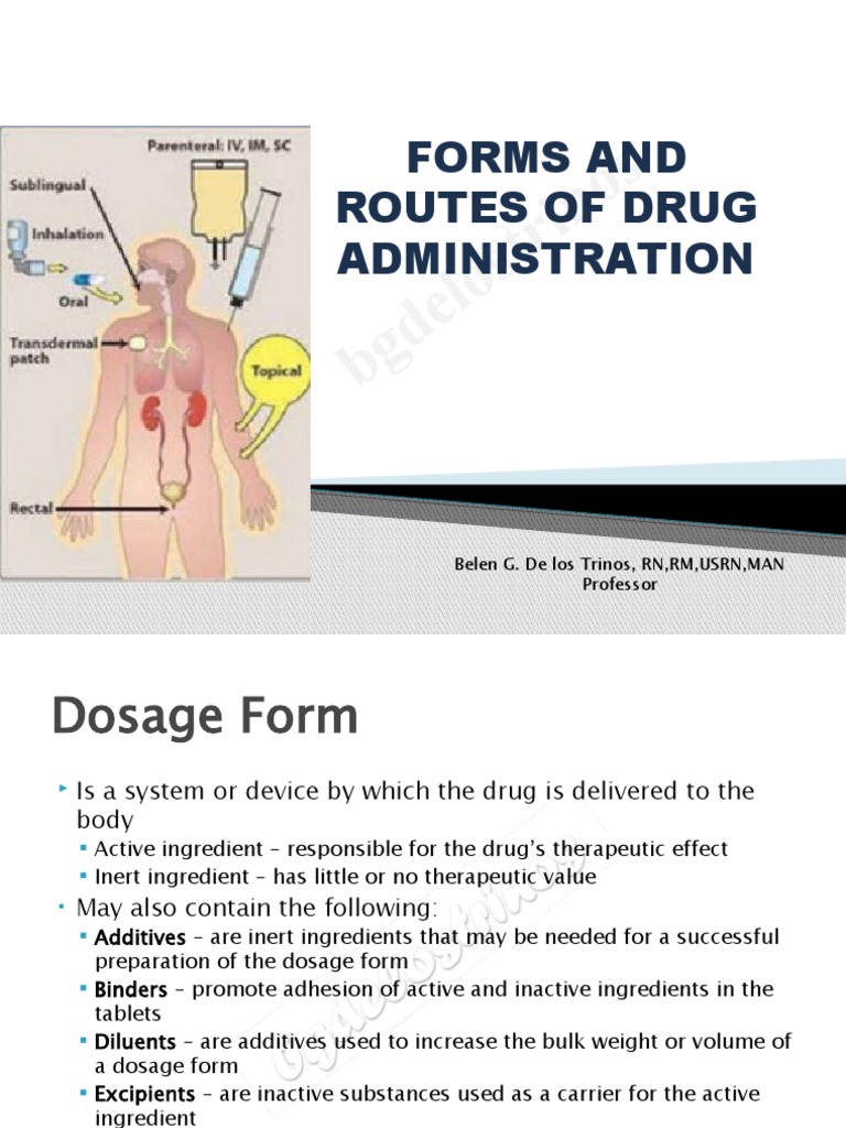 Drug Administration Routes Explained | PDF | Topical Medication ...