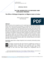 Effect of Refugee Integration On Migrant Labor in Jordan