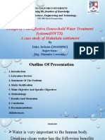 Design of Cost-Effective House-Hold Water Treatment Systems (HWTS) : A Case Study of Makululu Settlement