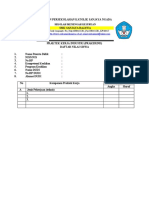 Format Daftar Nilai